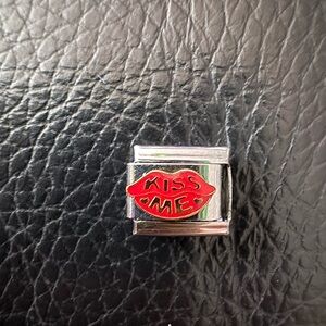 Kiss Me Italian Charm Link